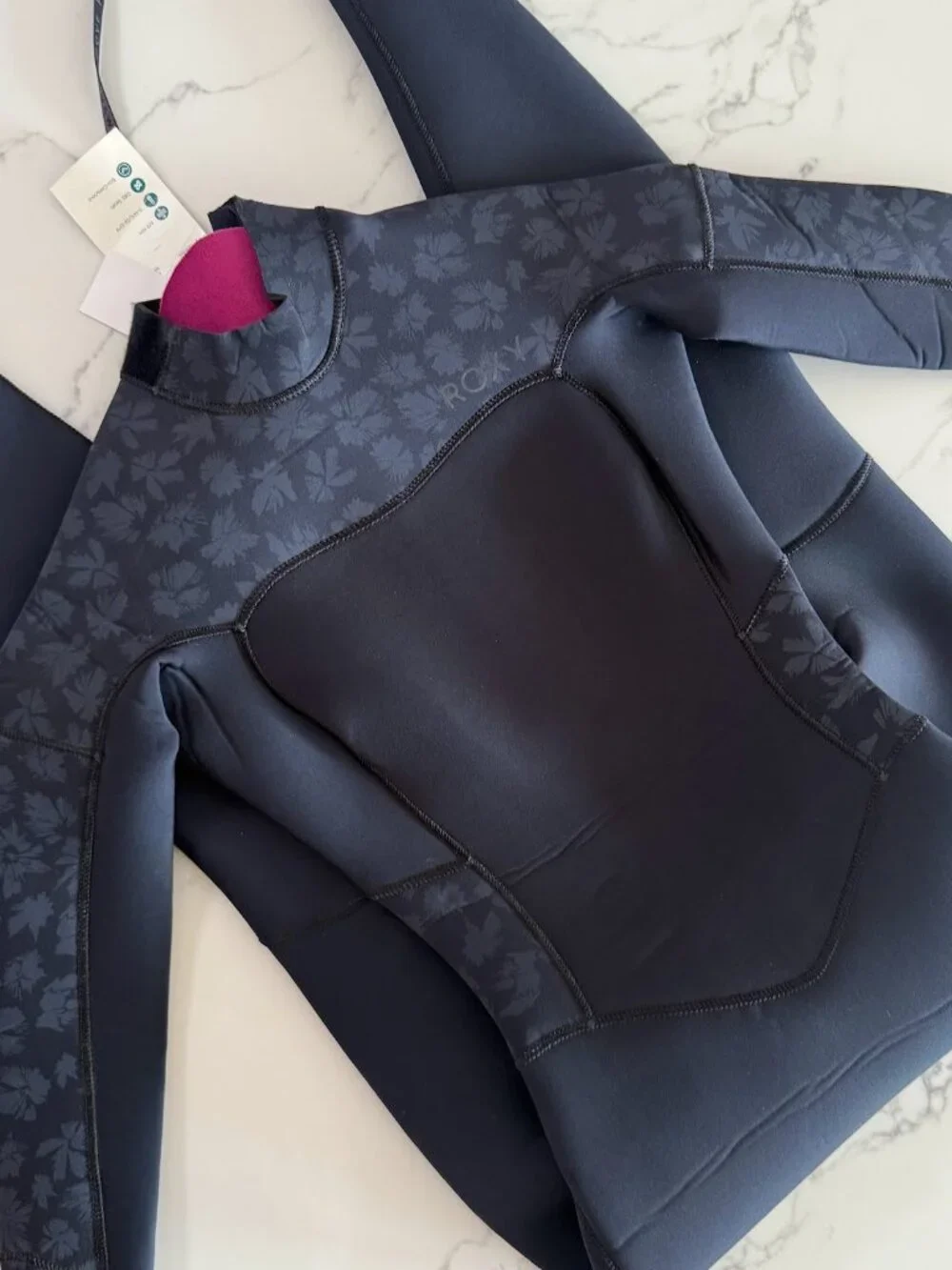 Roxy Swell Series 4/3mm Back-Zip Wetsuit - Black - Size 2